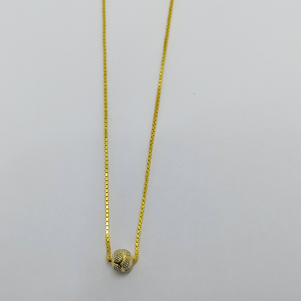 22crt Single Ball Gold Chain