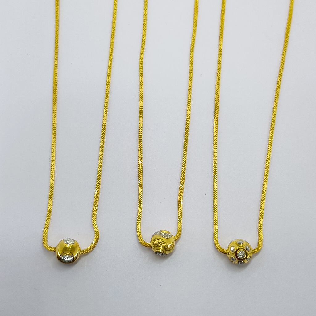 22crt gold ball chain for ladies