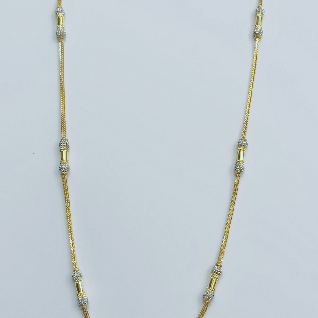 916 Gold Ladies Pipe Chain