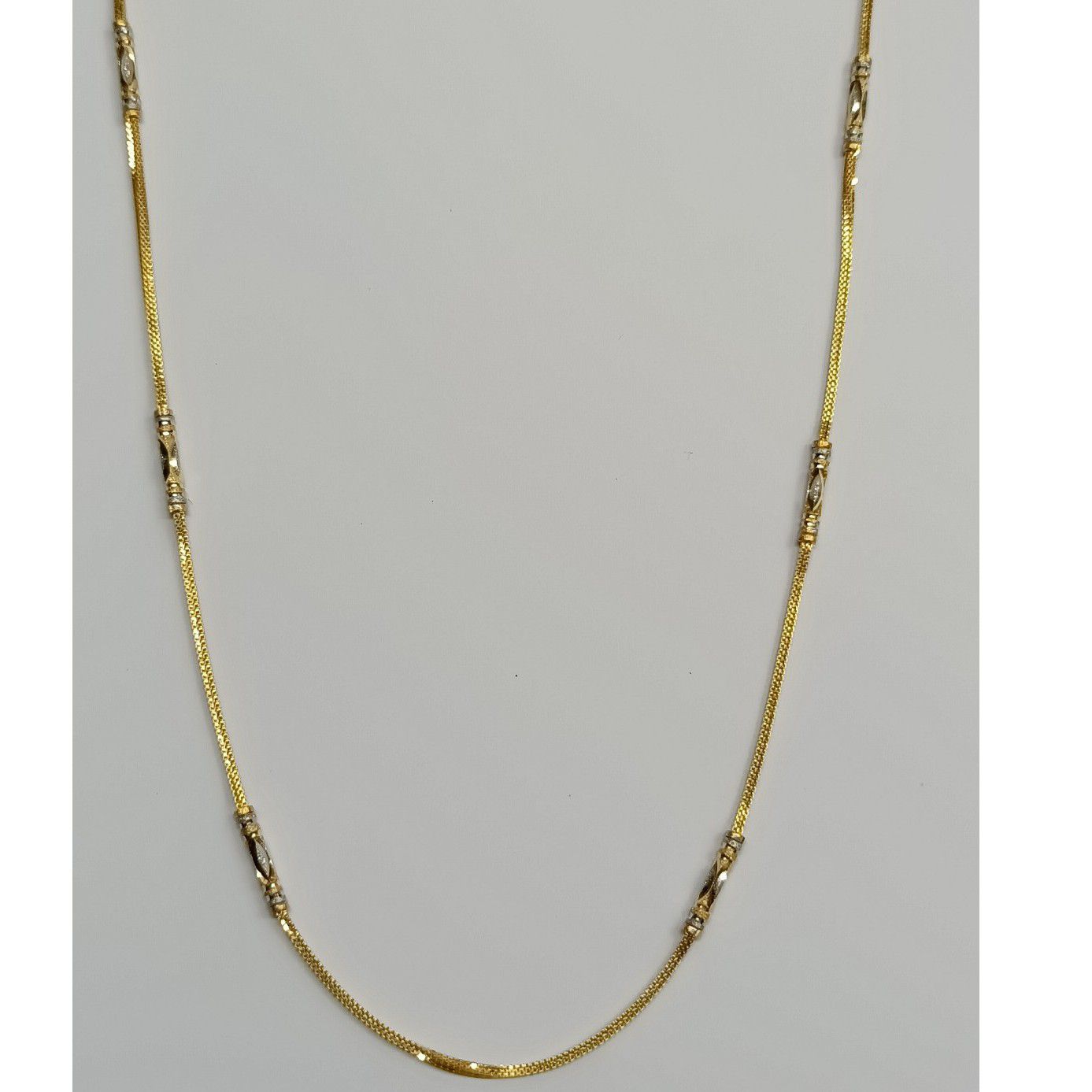916 Gold Ladies Pipe Chain