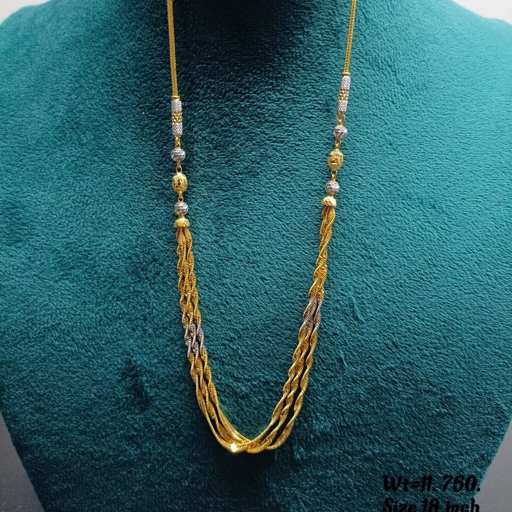 22crt Gold Fancy Twisted Chain