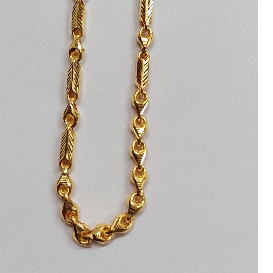 22KT Gold Choco Chain For Men
