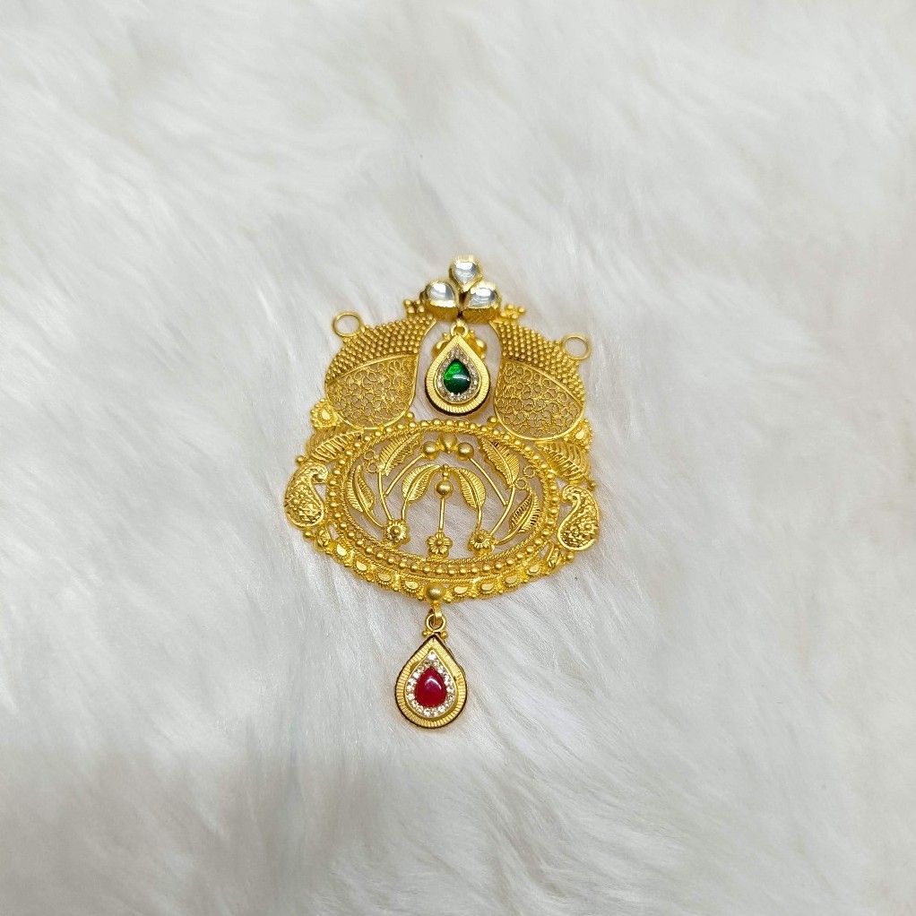 916 gold antique mangalsutra pendants