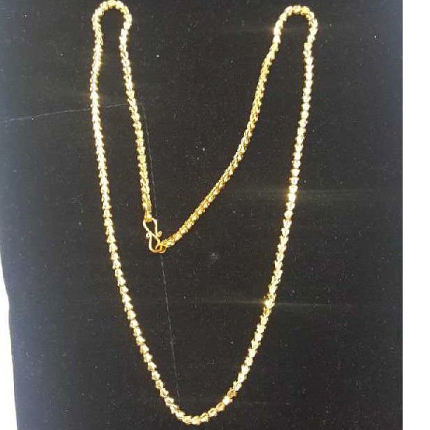 916 Gold Hollow Machine Chain - Image 4