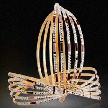 22KT Designer Gold CNC  Bangle