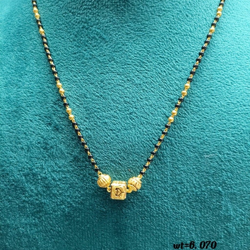 916 gold Round mangalsutra
