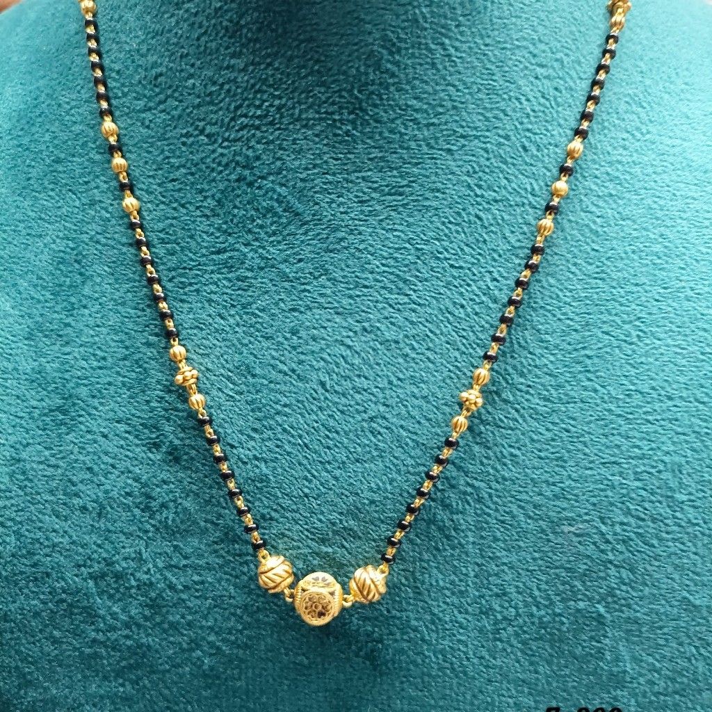 gold Plain fancy mangalsutra