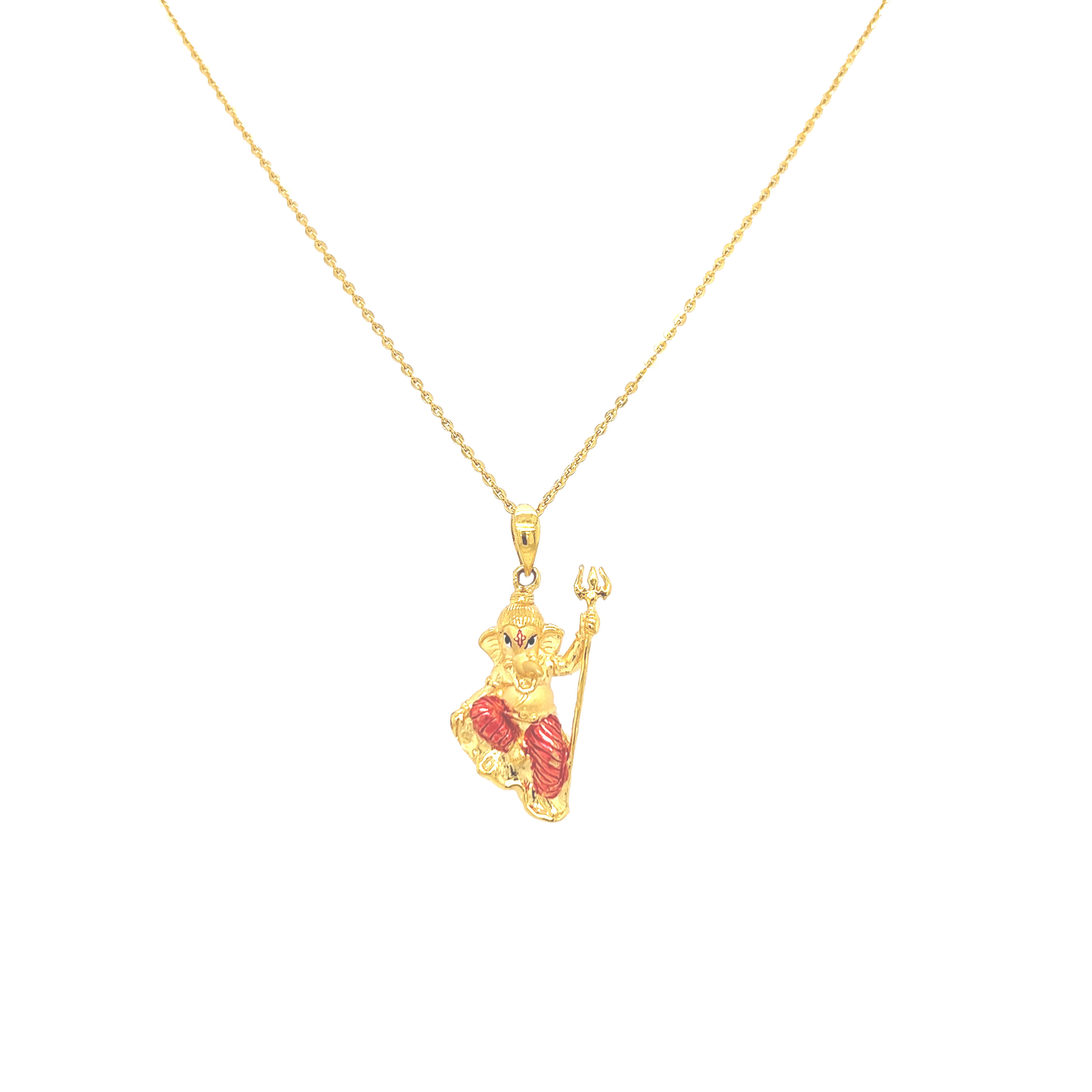 Vighnaraja Gold Pendant
