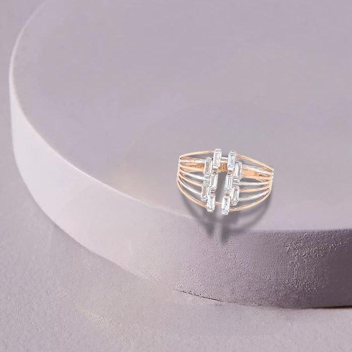 Glamorous Outflow Gold Ring