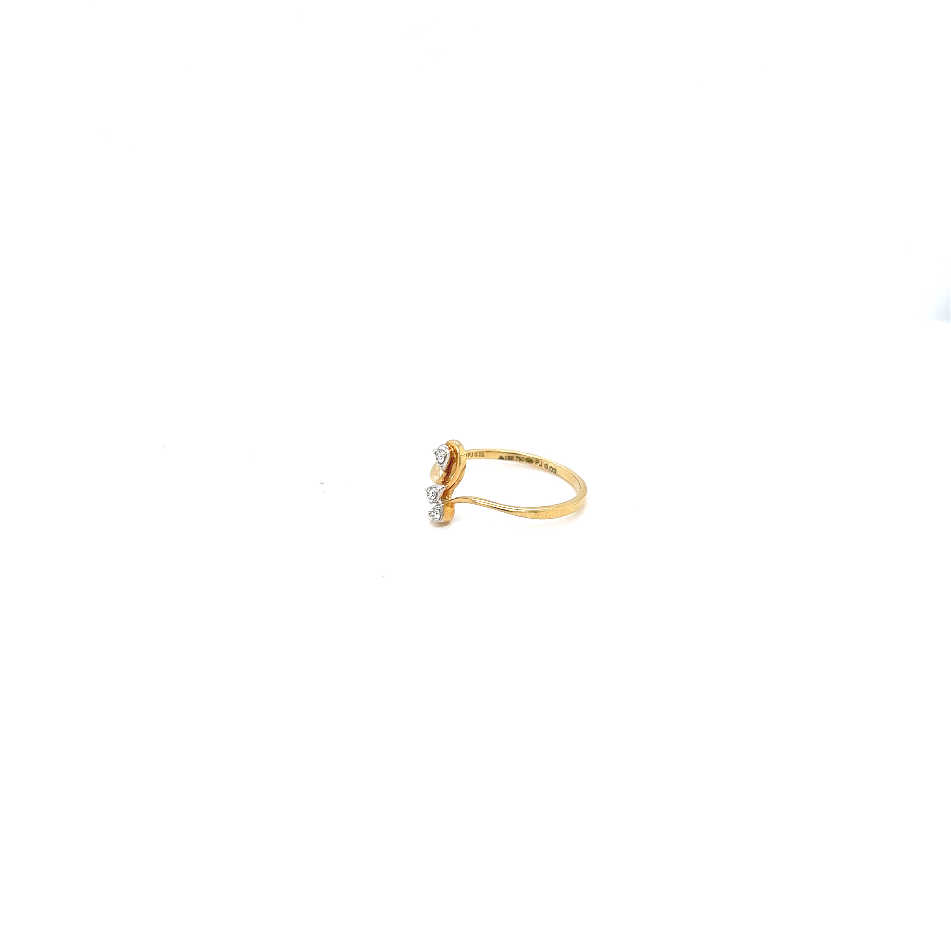 18K Gold Diamond Calista ring
