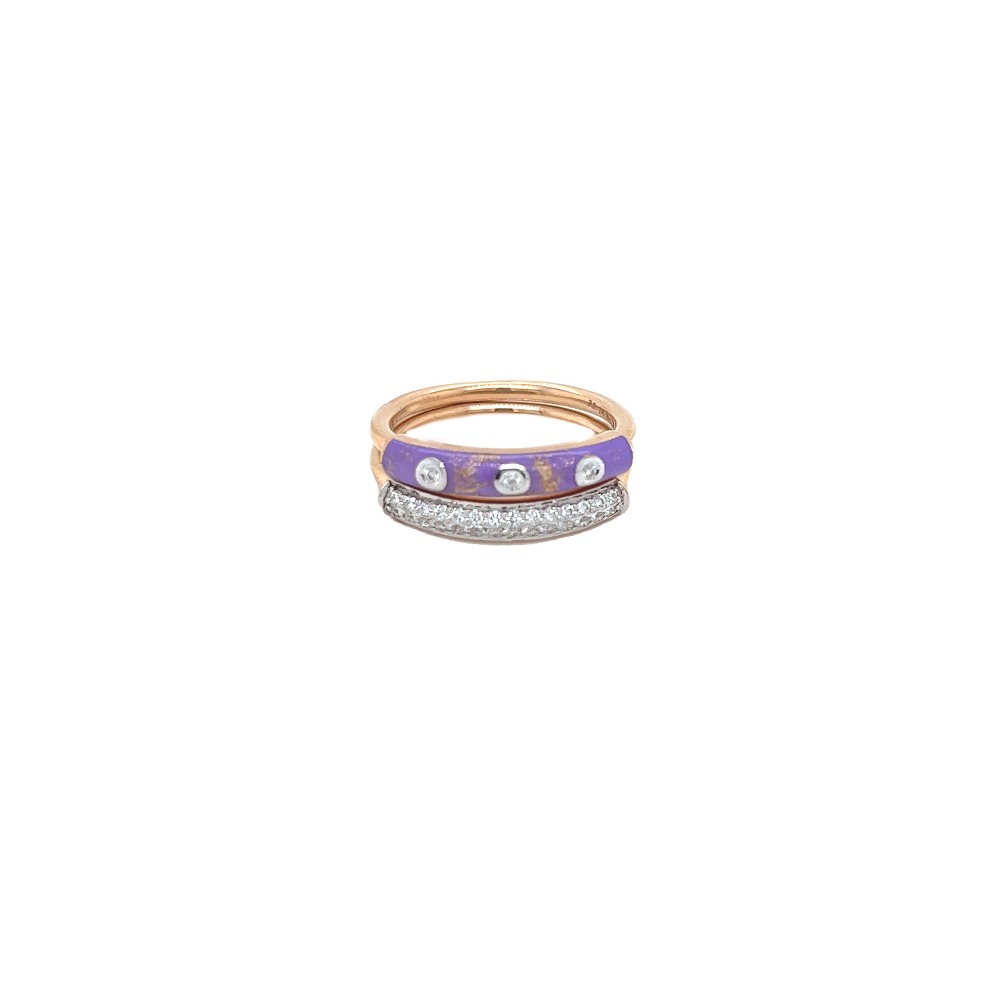 18k gold diamond  band for her ring