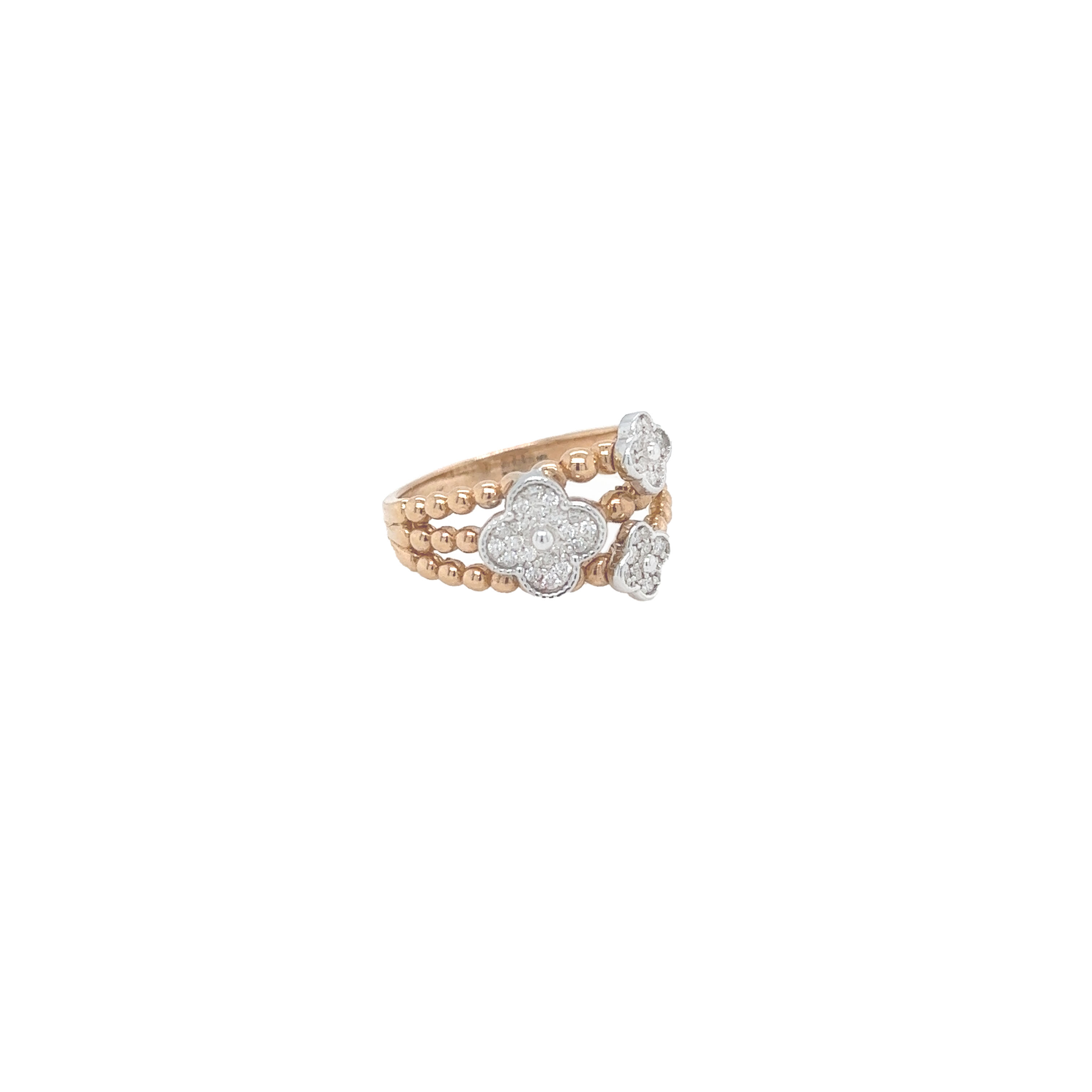 18k Gold Irish Diamond  Ring