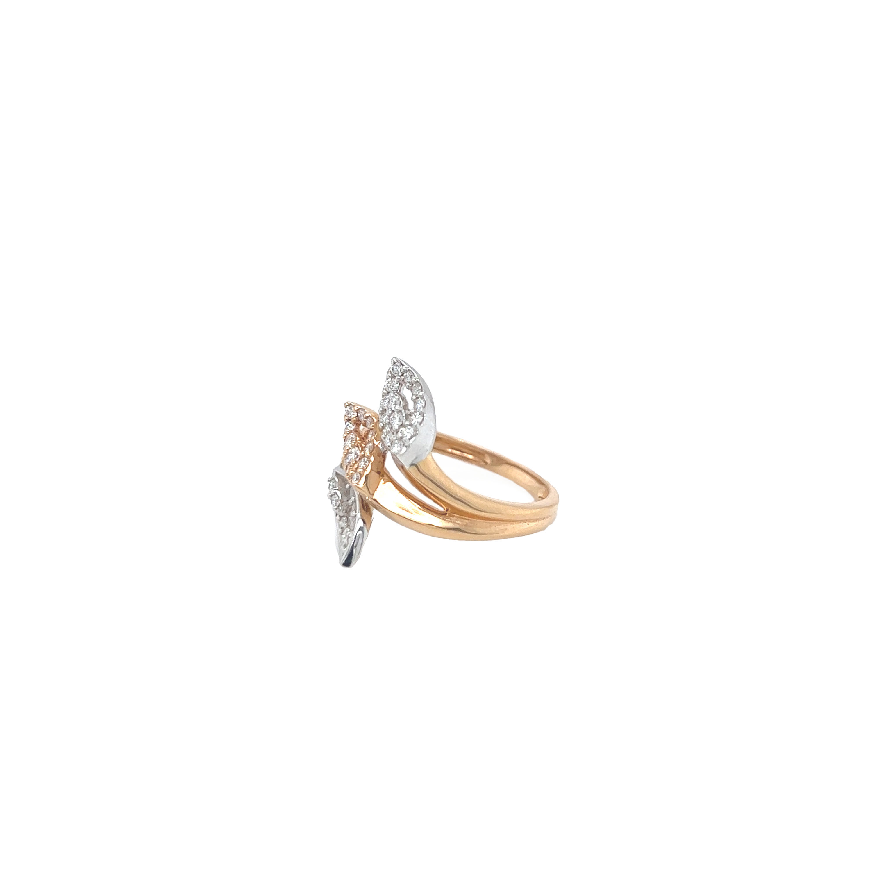 18k Gold Sweet Hurricane Diamond  Ring