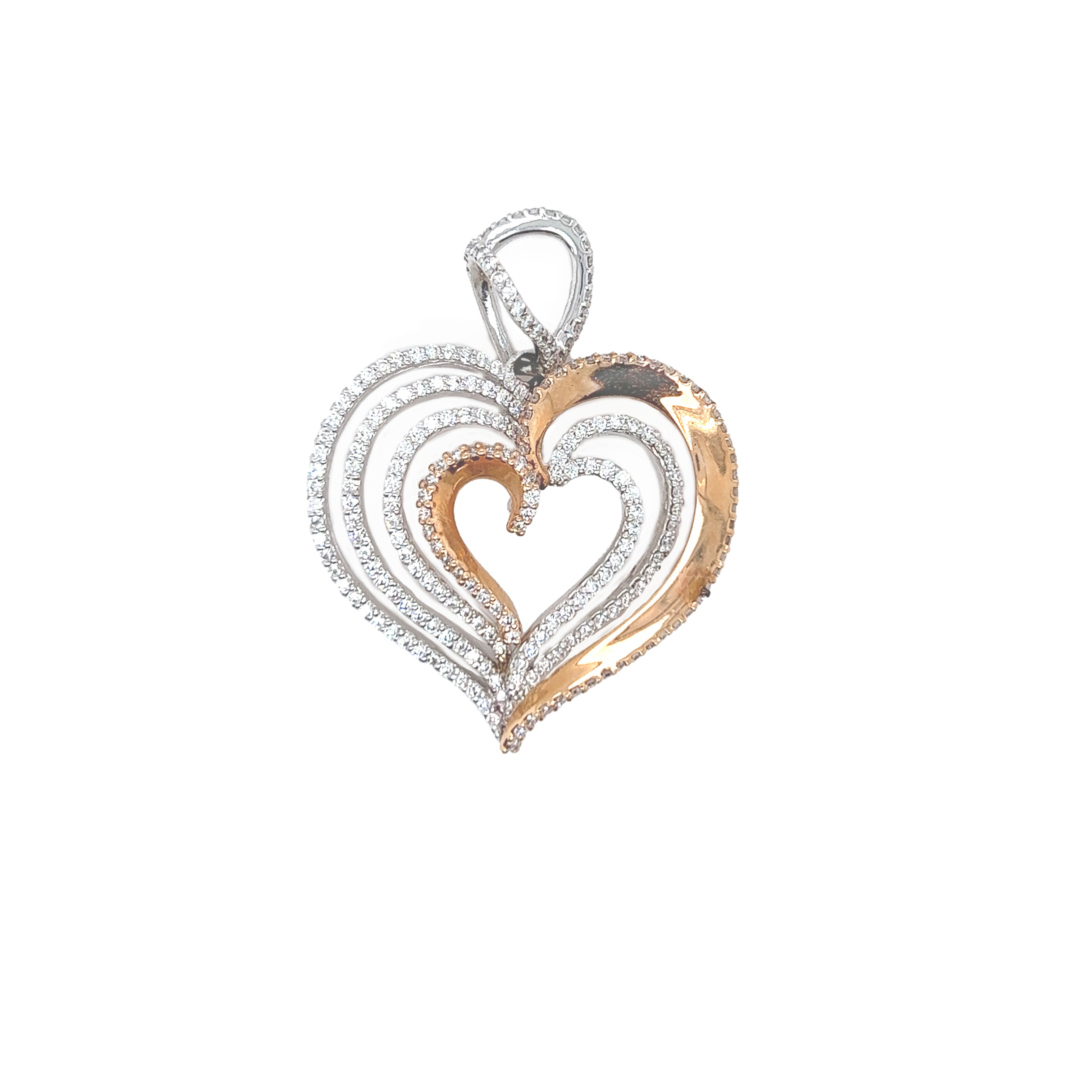 18k gold diamond pendent