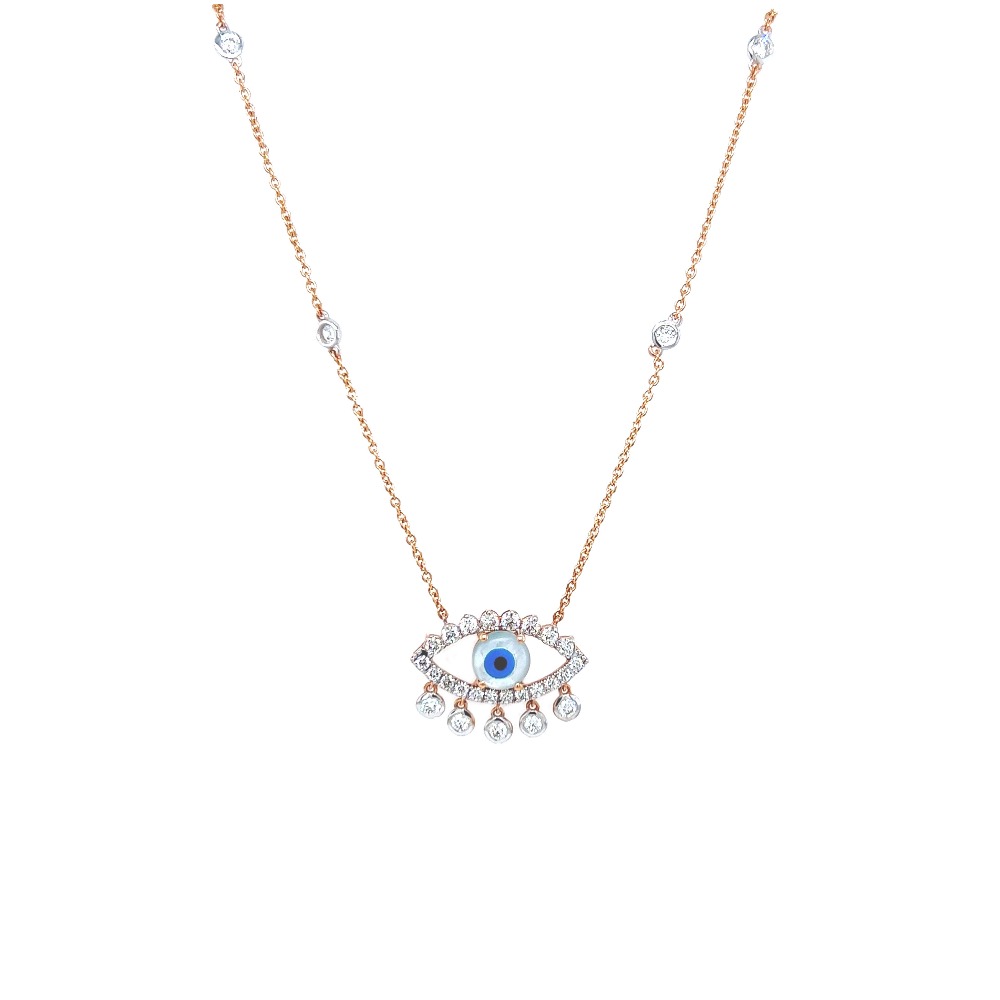 18k gold Evil Eye diamond