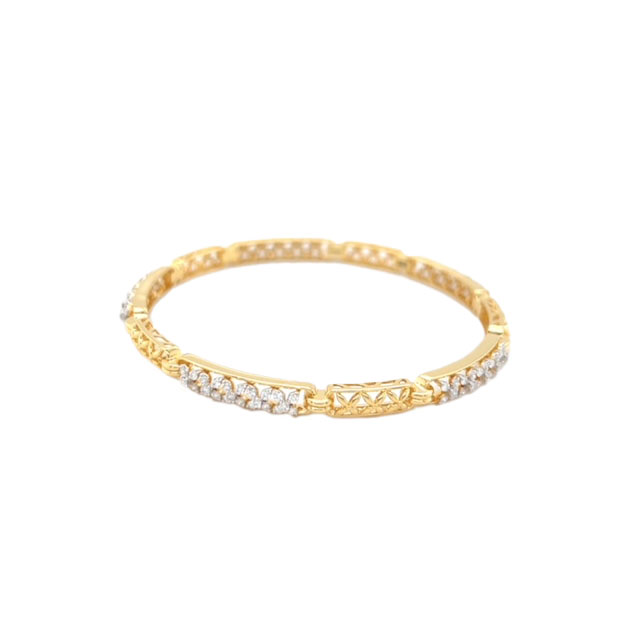18k Gold  Diamond Slender Gold Bracelet Bracelets
