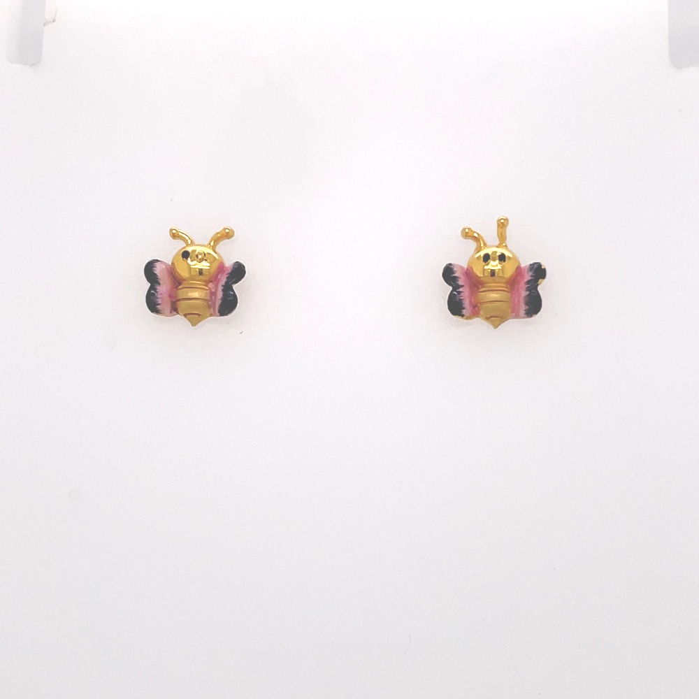 Kids bee earrings