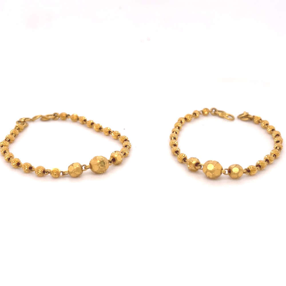 Kids gold couple of set bracelat