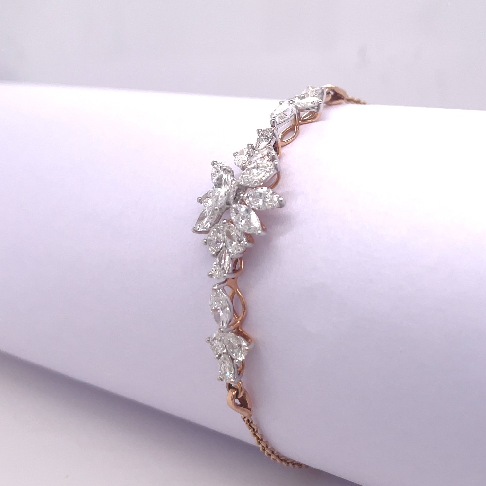 Elegant Knot Diamond Bracelet