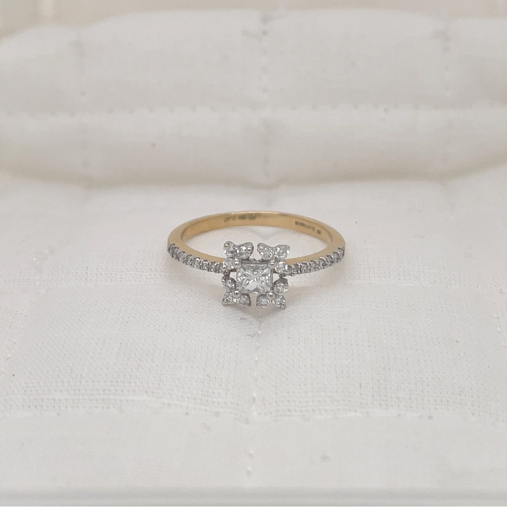 Duo Sparkle Diamond Ring
