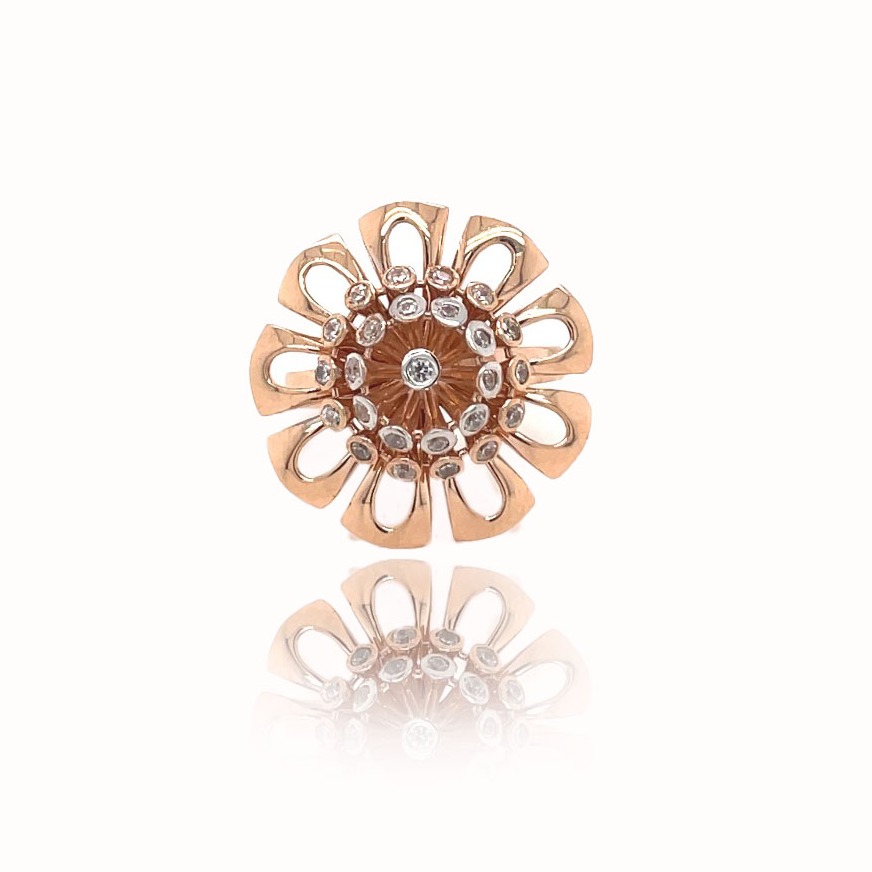 Gold Floral ring