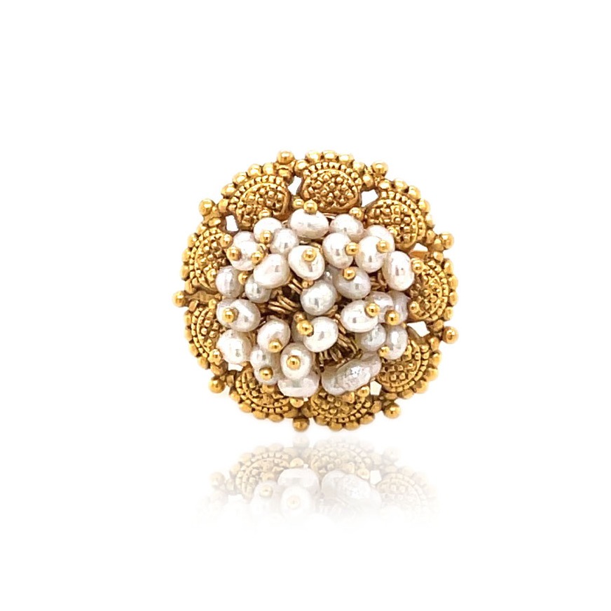 Gold Rajwadi Design ring