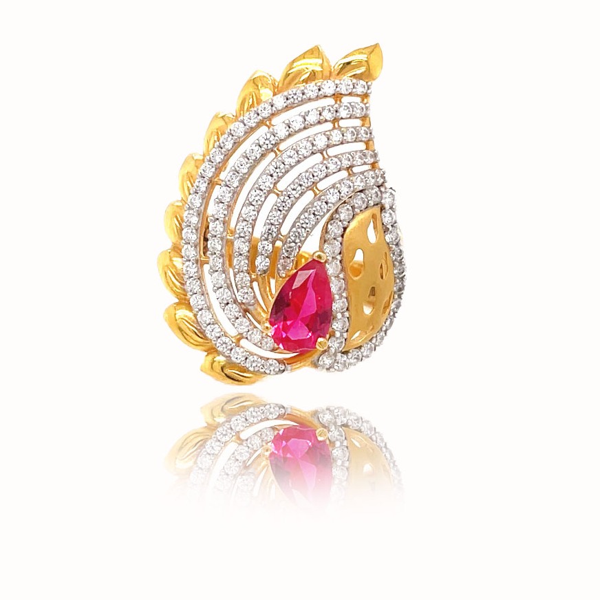 22k Gold with Diamond Ring