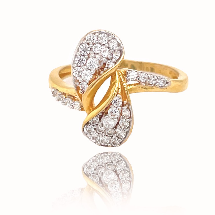 Gold leaf ring