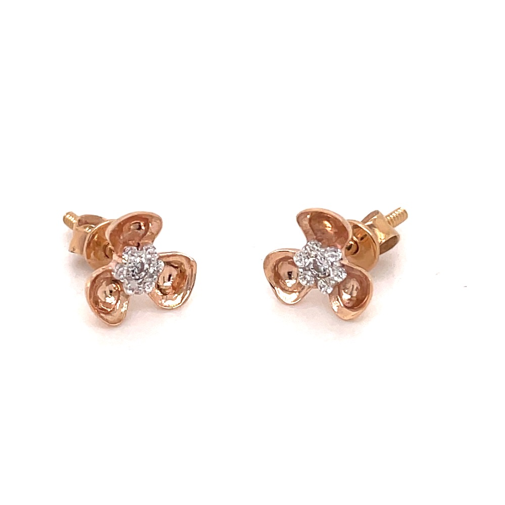 Dazzling floret stud earring