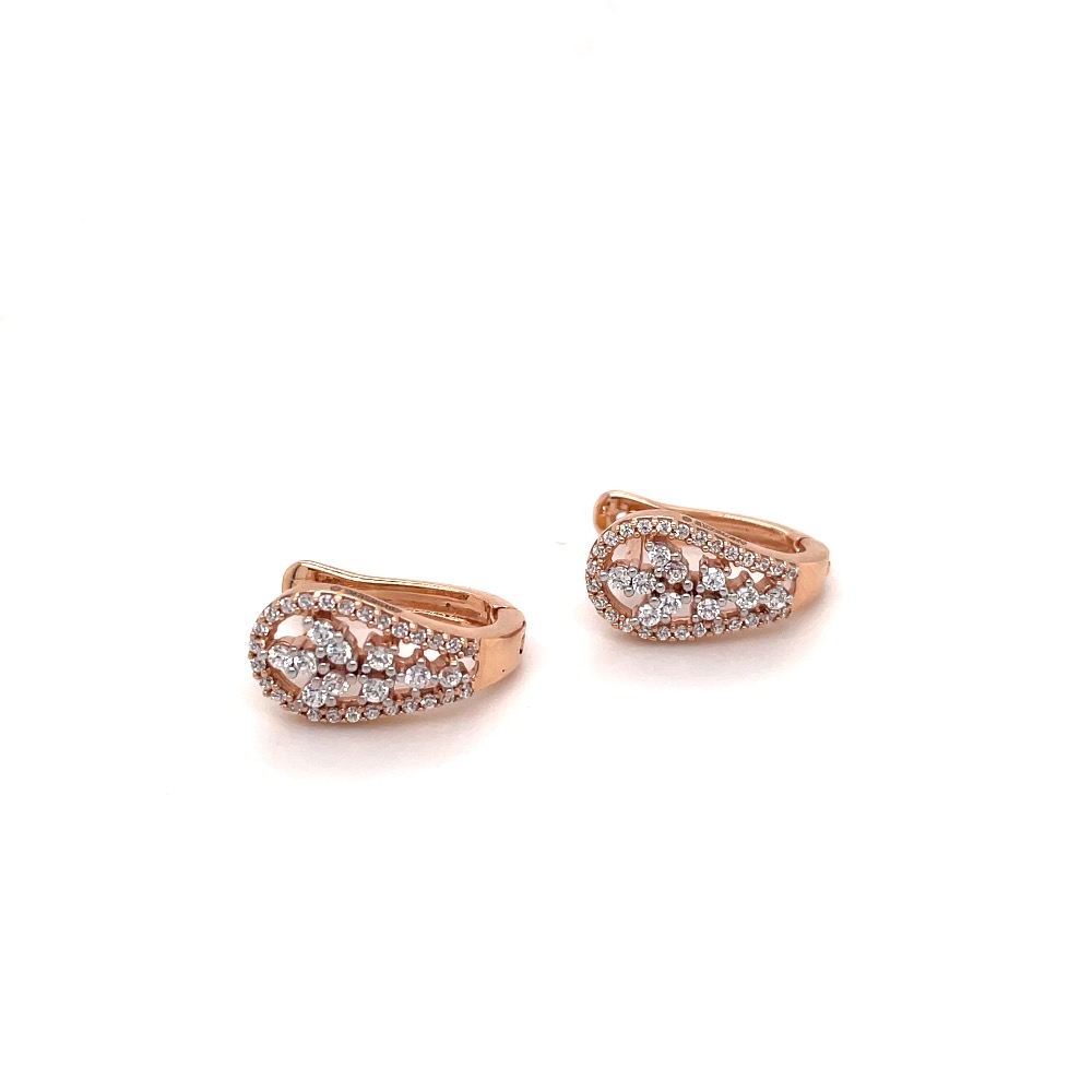Shiny bali hoop earring
