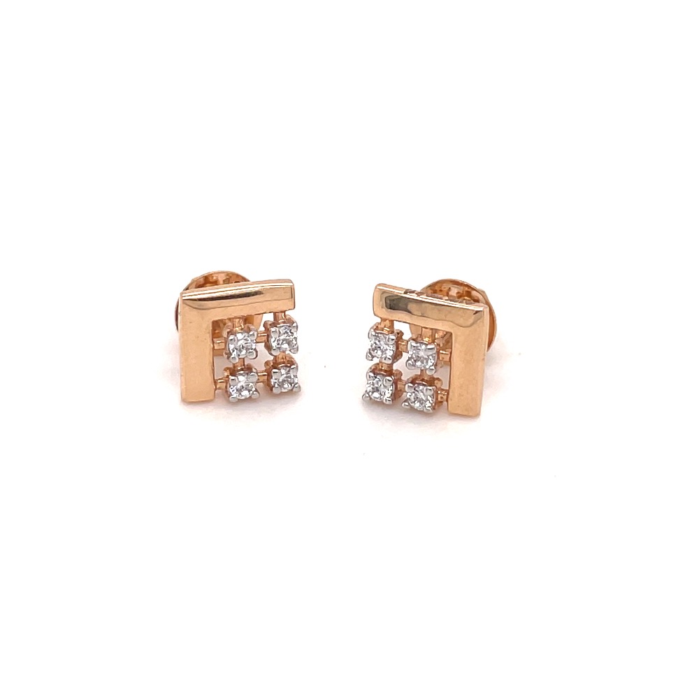 Striking stud earring