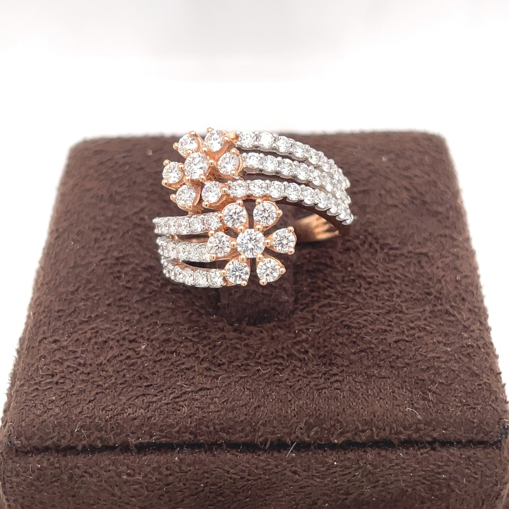 Designer floral ring