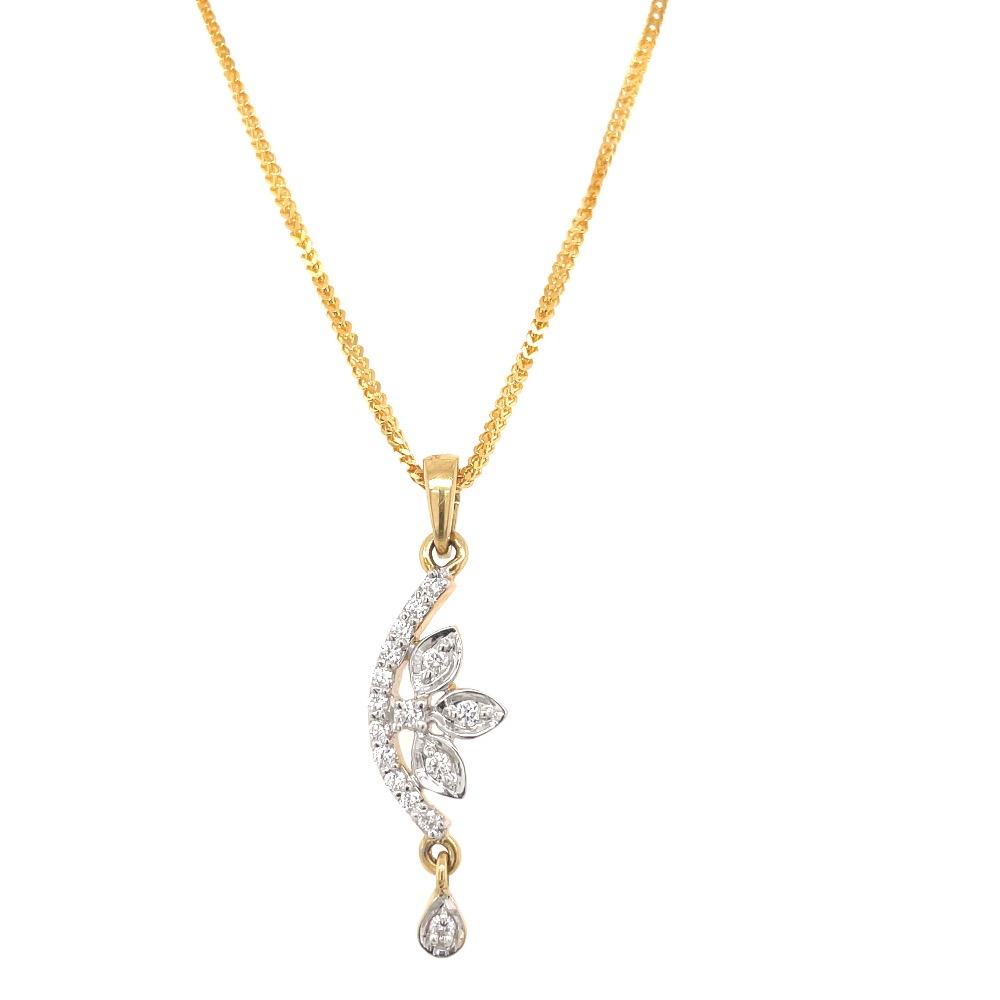 Long diamond pendant