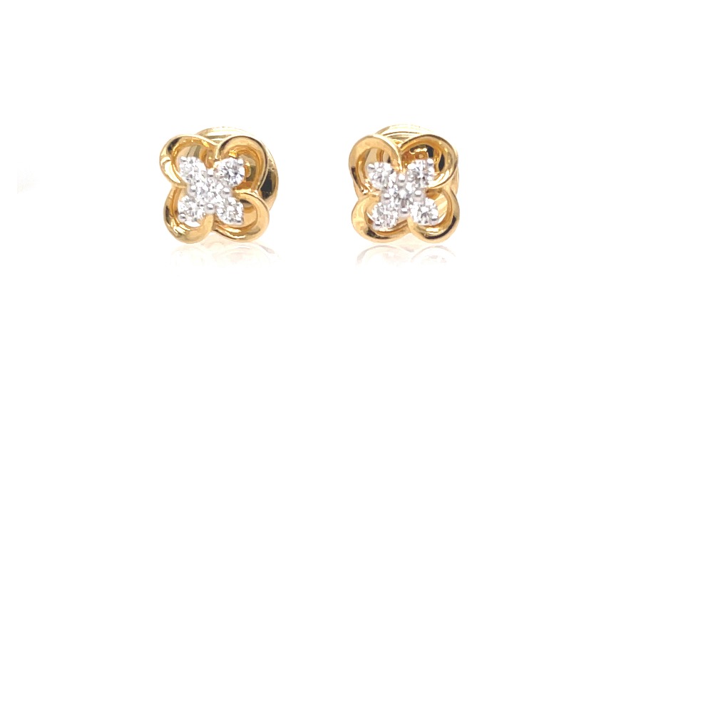 Four petal earrings