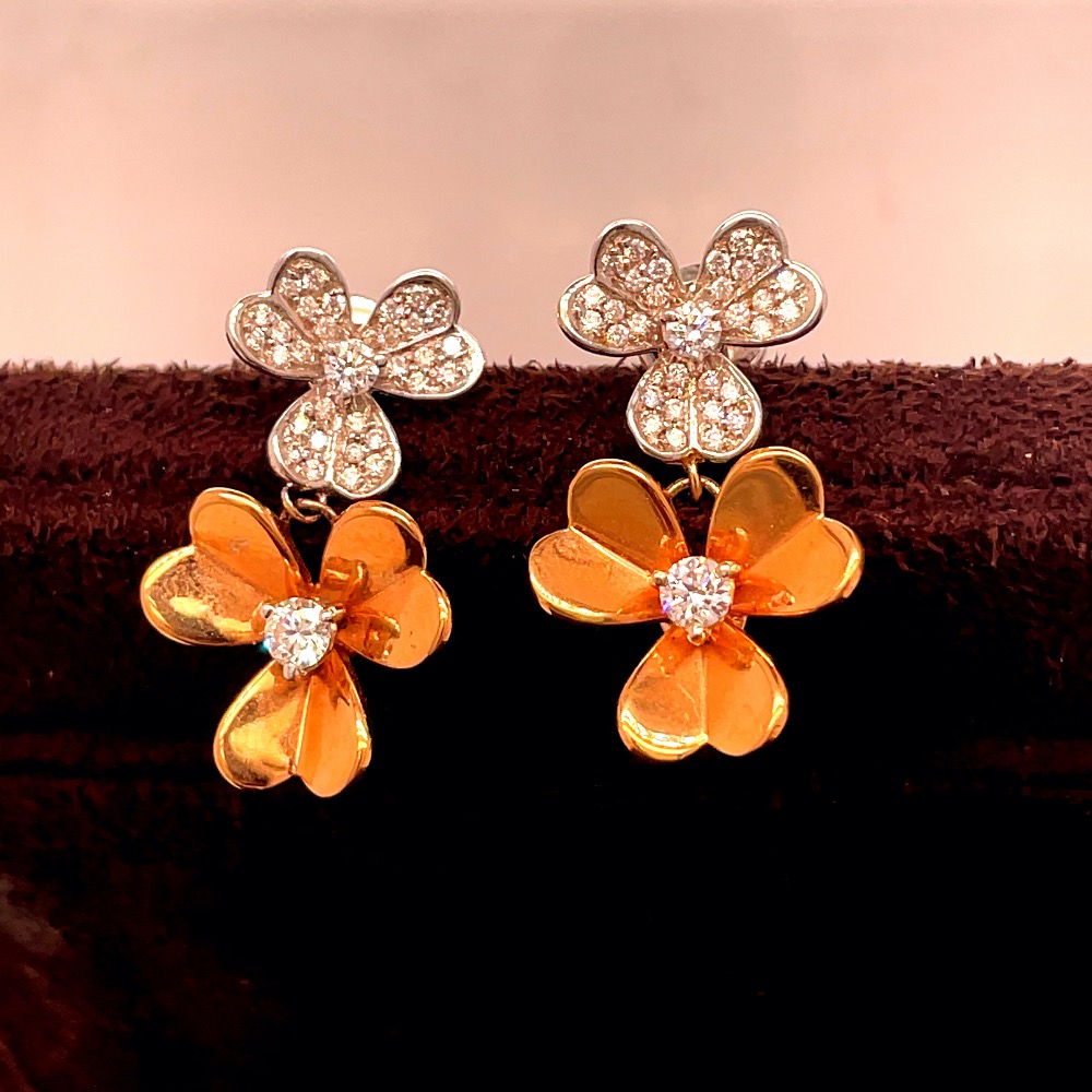 Antique floral earrings