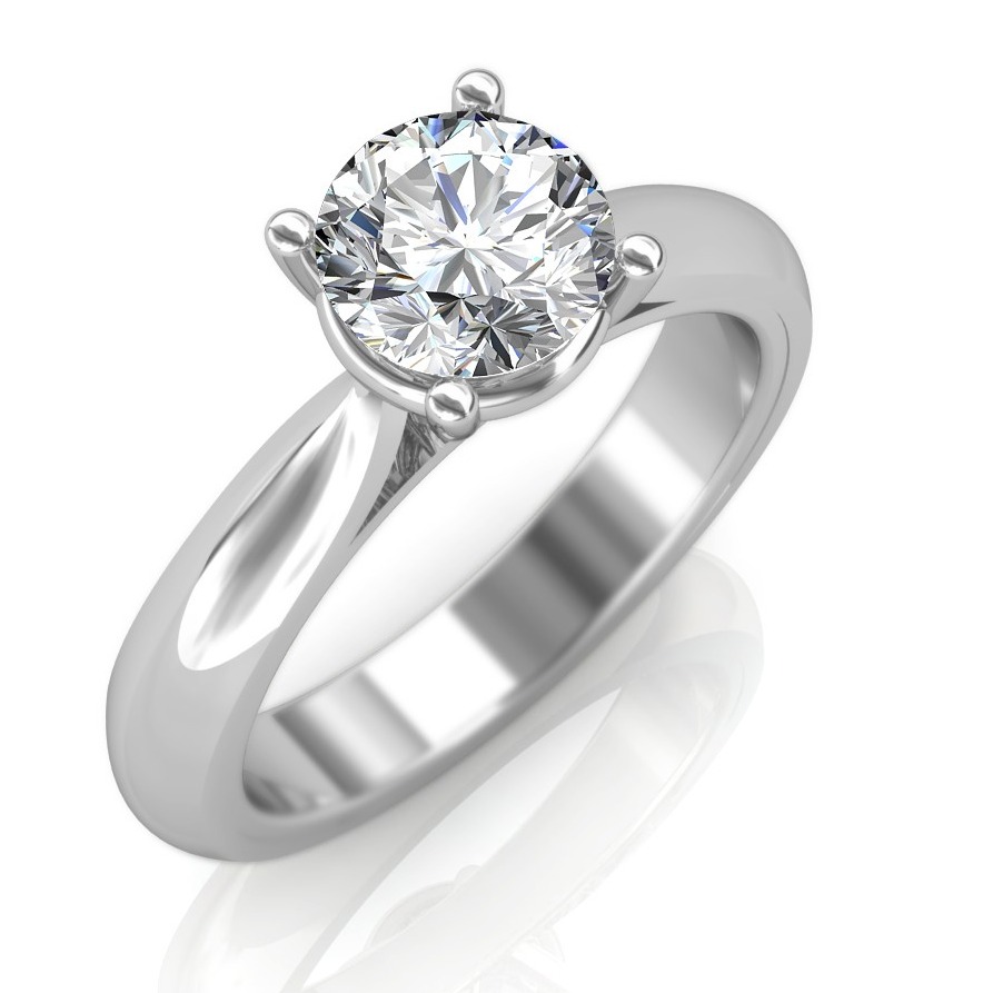 18K / 750 Classic Solitaire Engagement Ring