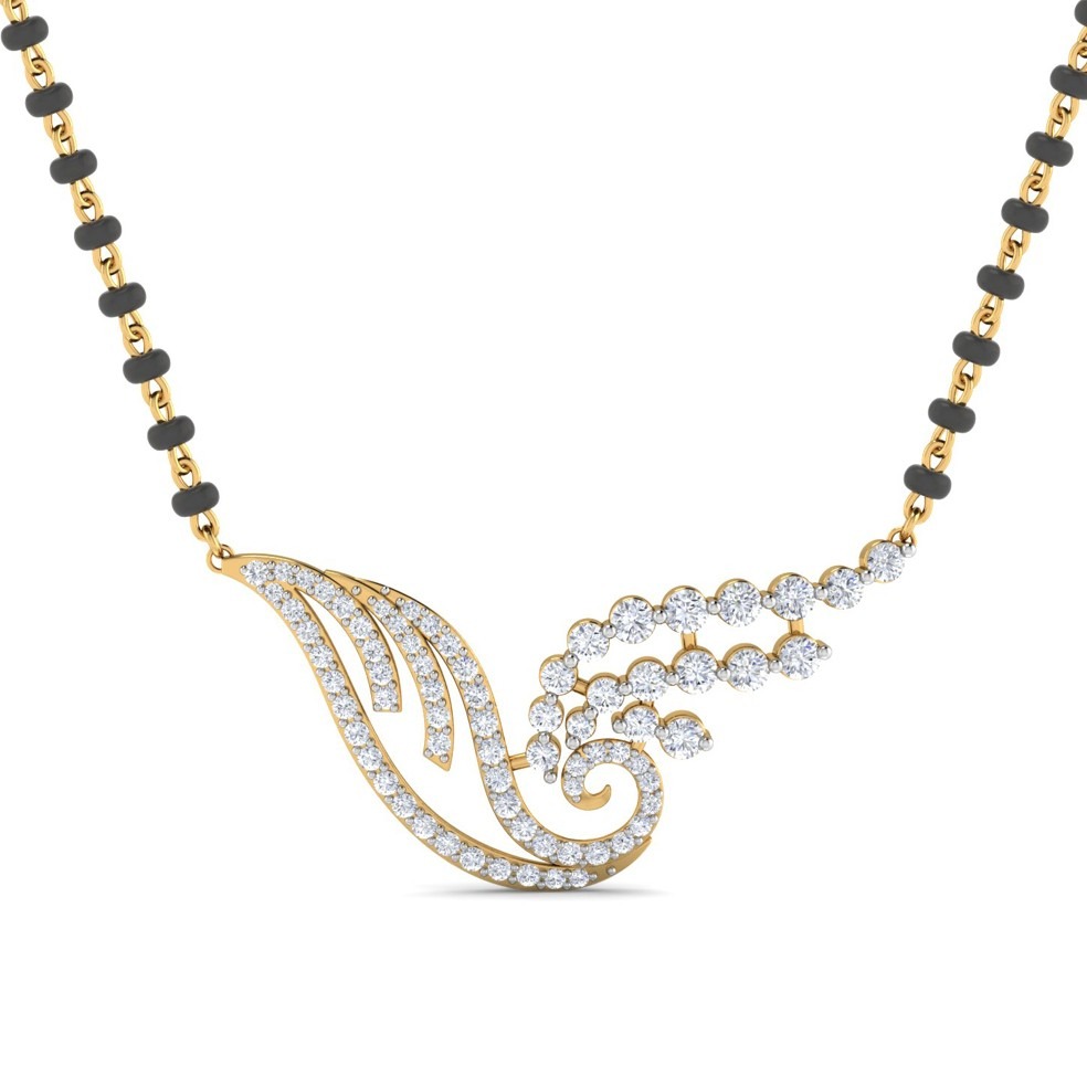 18K / 750 Krisha Swirl Mangalsutra