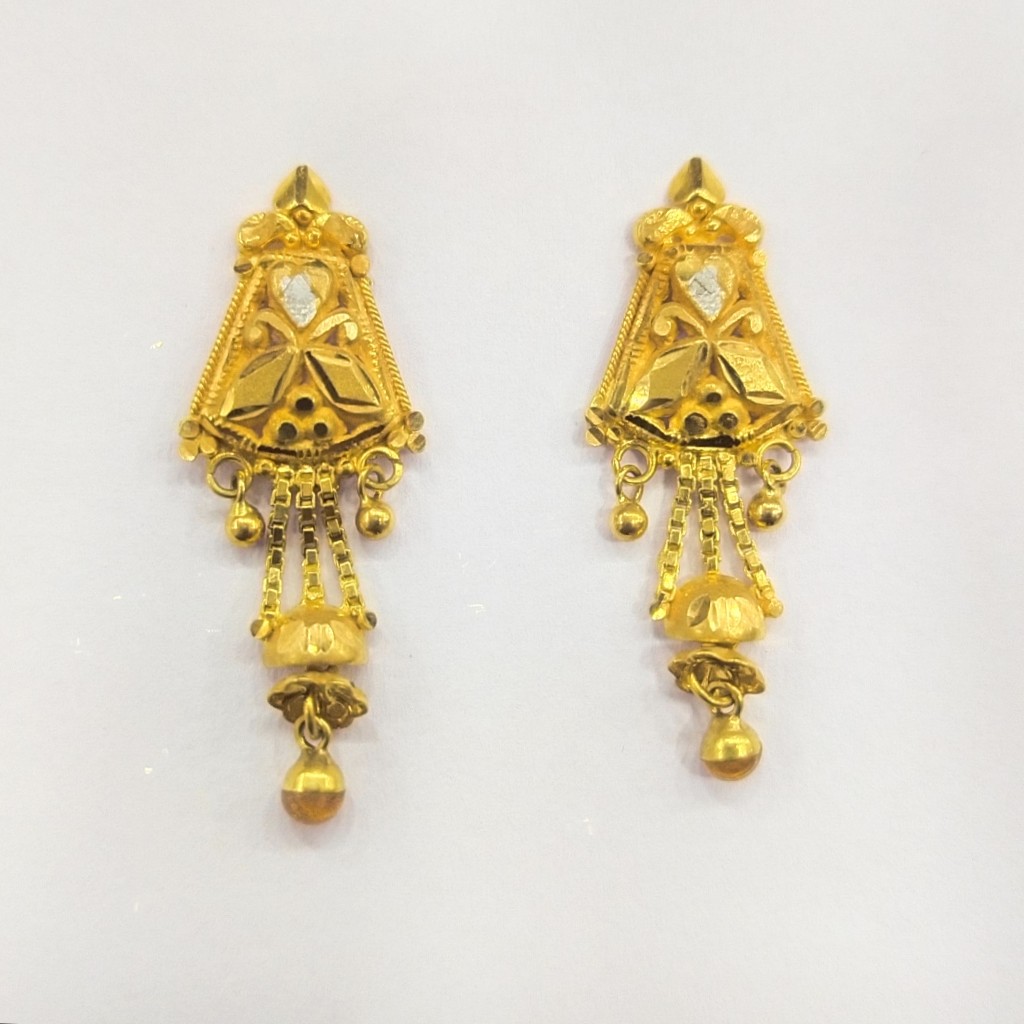 22K GOLD FANCY LADIES EARRINGS