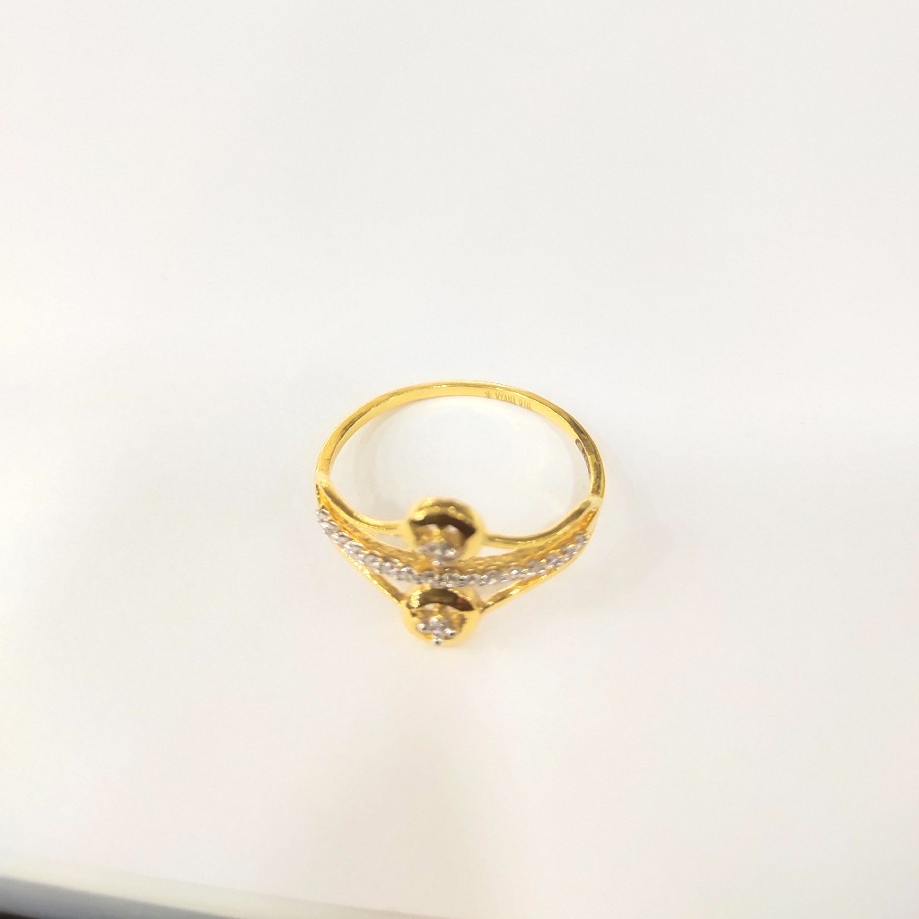 916 HM CERTIFIED GOLD FANCY DESIGN DIAMOND LADIES RING
