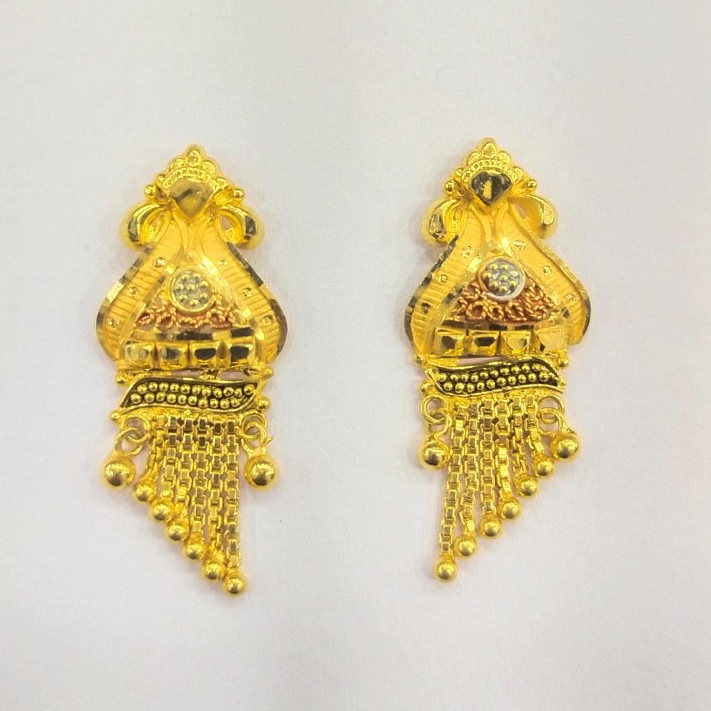 22K GOLD FANCY LADIES EARRINGS