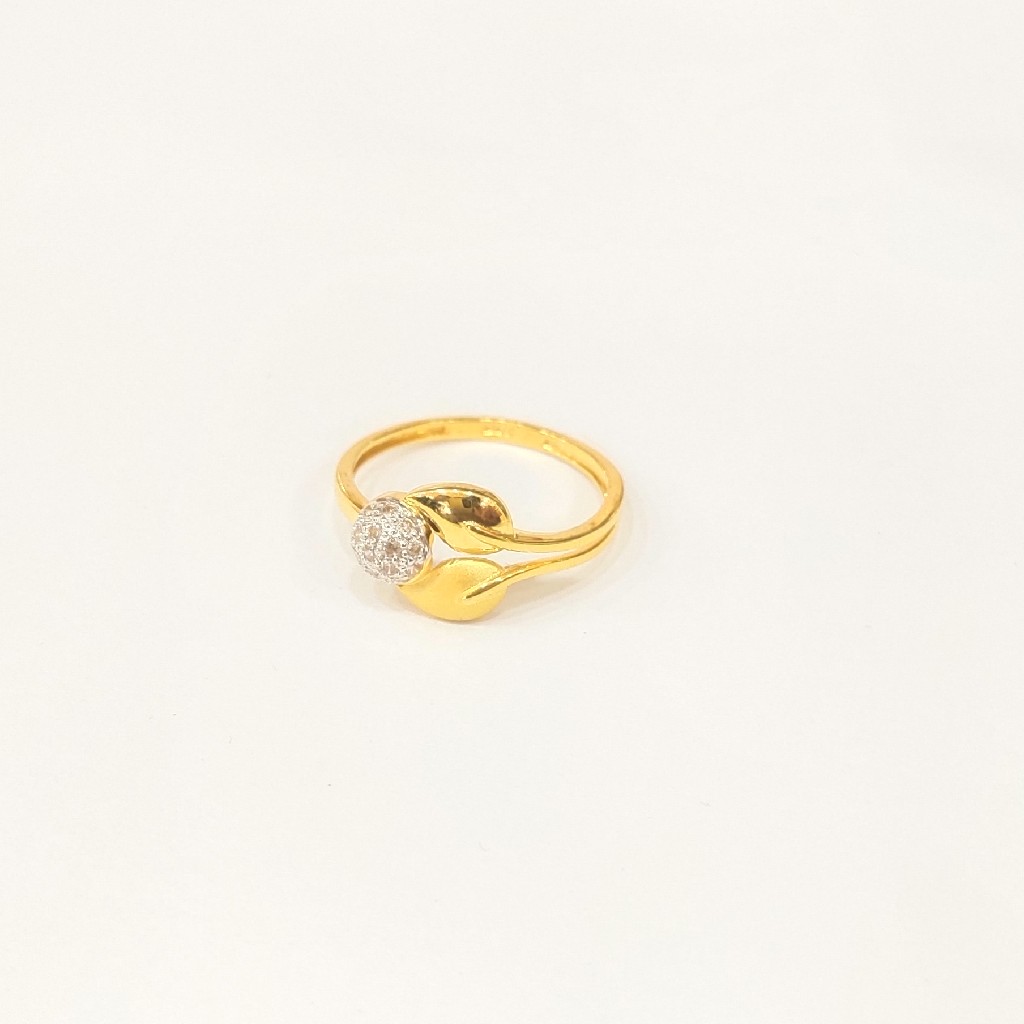 916 HM CERTIFIED GOLD ANTIQUE DESIGN LADIES DIAMOND RING