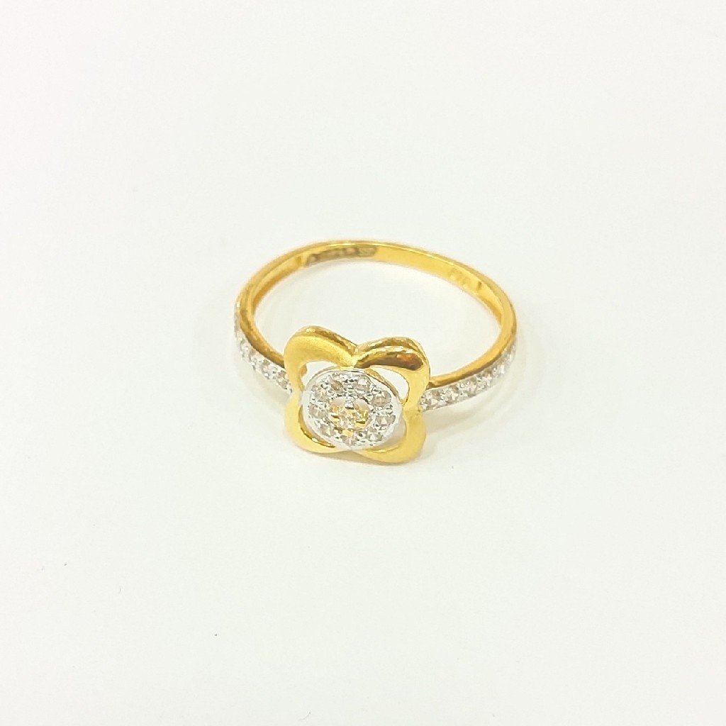916 HM CERTIFIED GOLD FANCY DESIGN LADIES DIAMOND RING