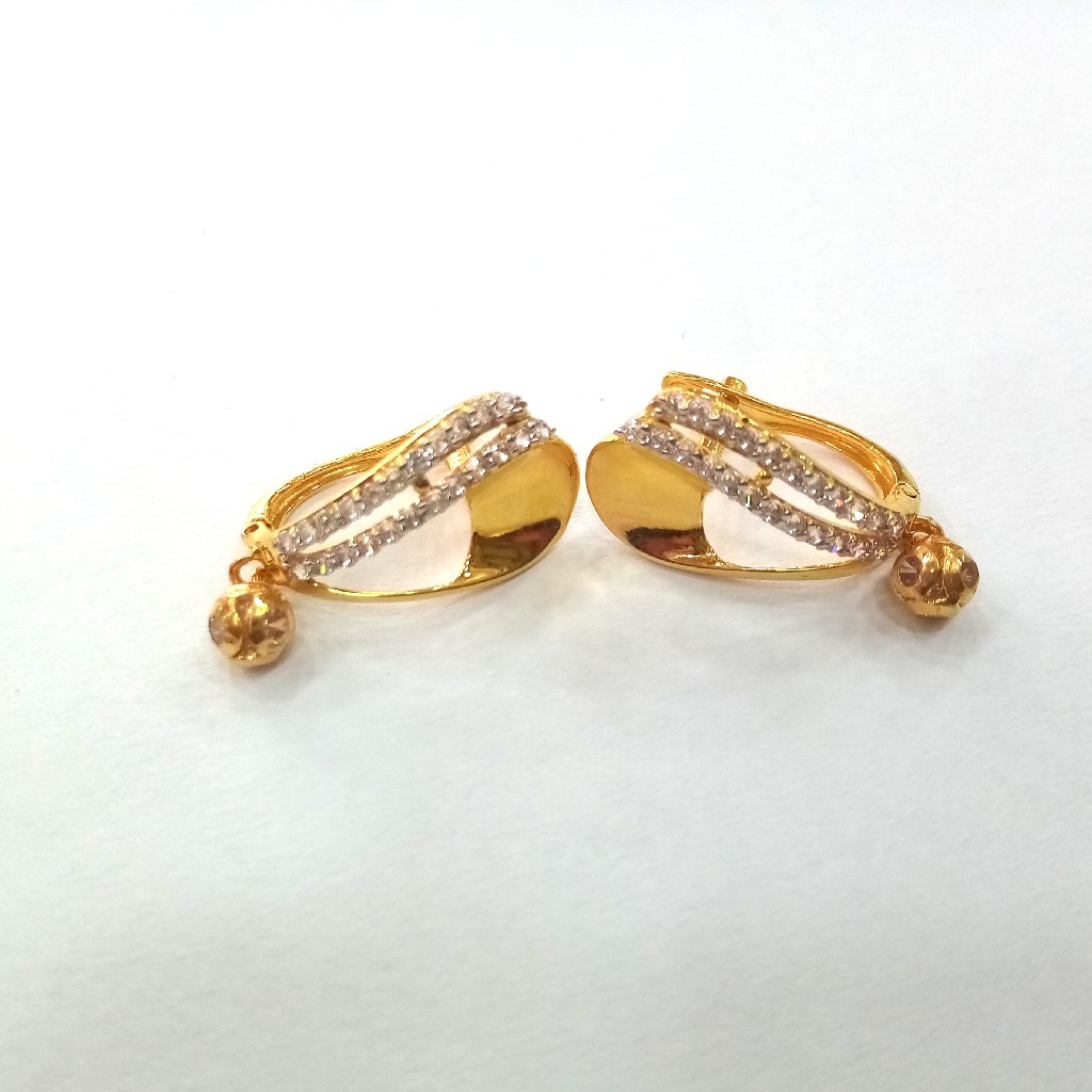 18k gold sertified diamond ladies bali