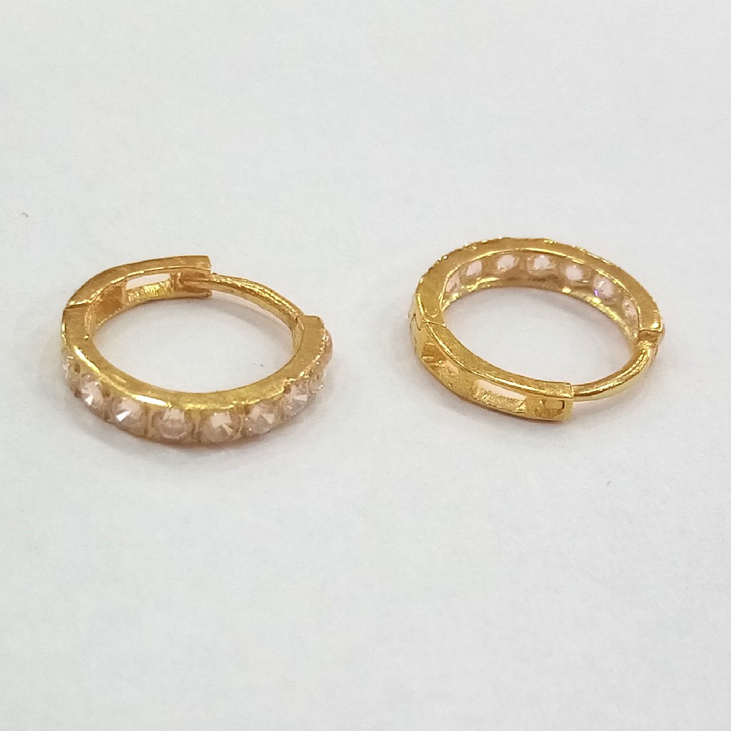 18k gold diamond ladies bali