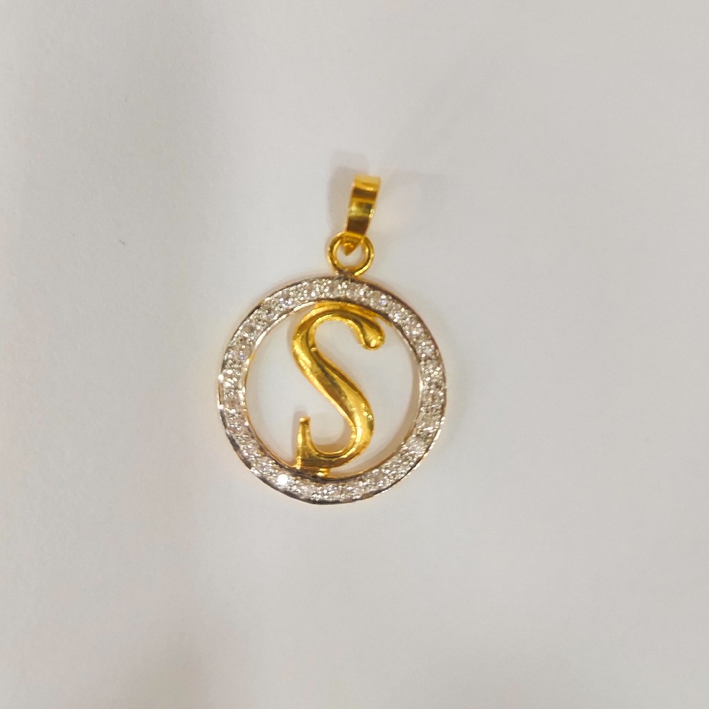 18KT GOLD CERTIFIED FANCY DIAMOND LATTER PENDANT