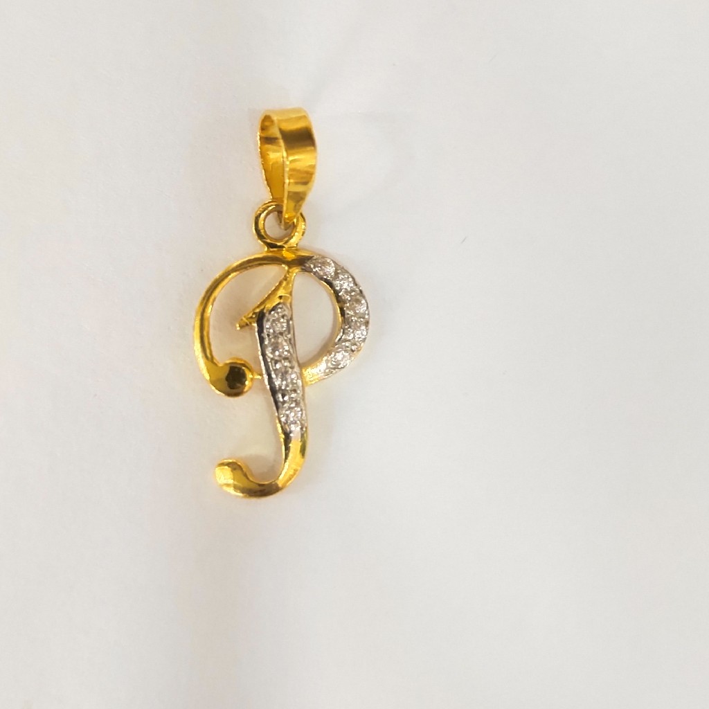18KT GOLD CERTIFIED diamond Latter PENDANT