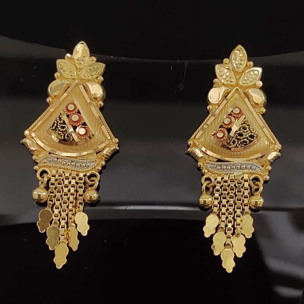22Kt Gold Fancy Design Women's Earrings