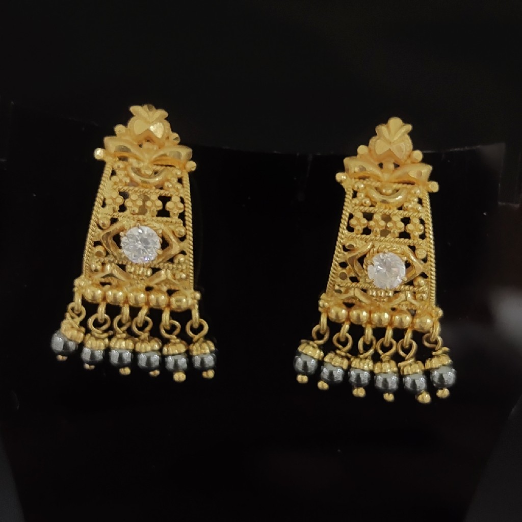22KT Gold fancy design women's Earrings