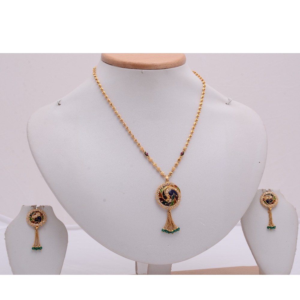 22KT Gold Designer Necklace Set