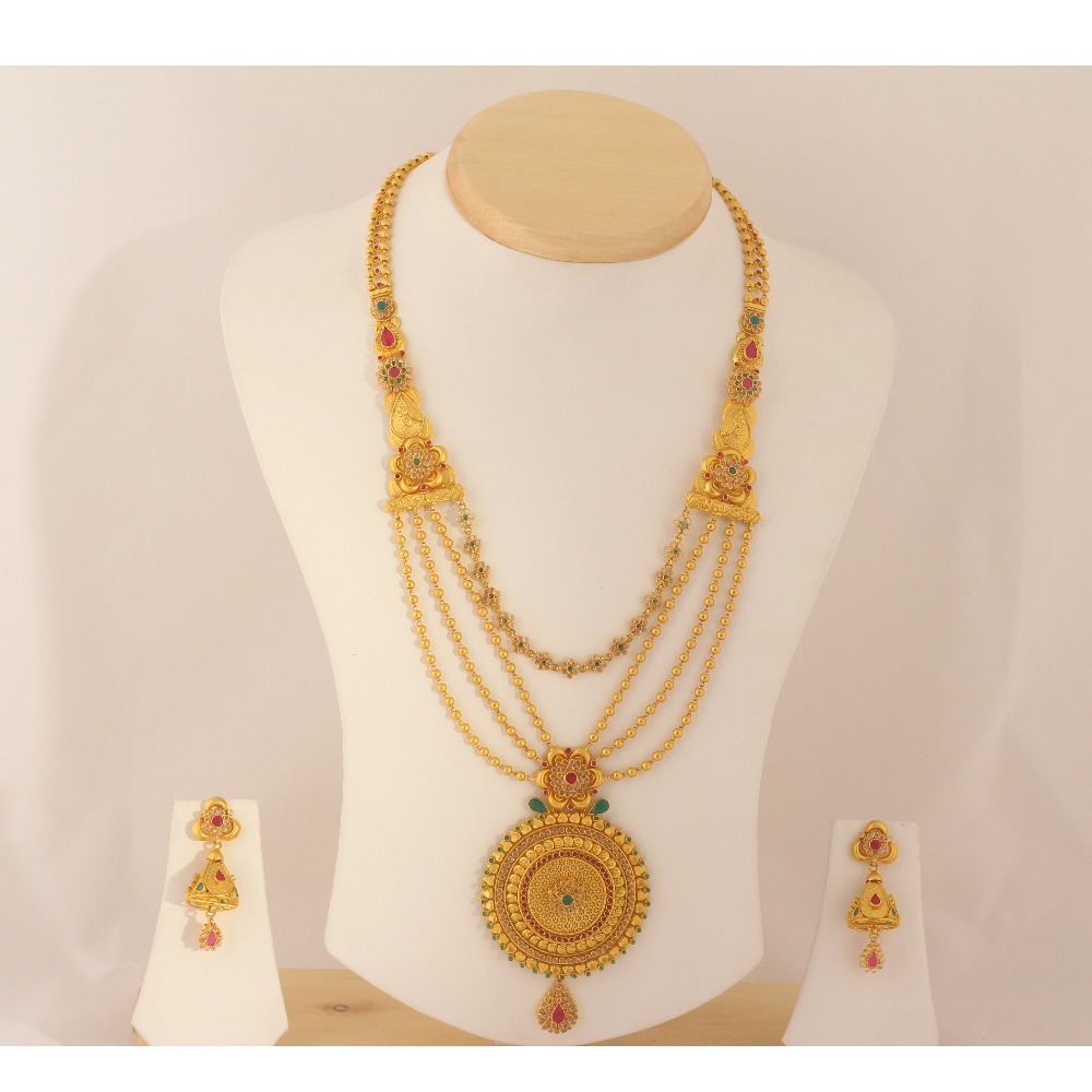 22KT Calcutti Designer Necklace Set